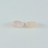 Rose Quartz 1PC Medium 7x14 MM Marquise Cabochon Pink Luster semi Precious Precious Gemstone