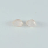 Rose Quartz 1PC Tiny 5x7 MM Pear Cabochon Pink Fine semi Precious Semi Precious Gemstone