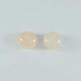 Rose Quartz 1PC Large 10x10 MM Round Cabochon Pink Fine semi Precious Gems
