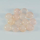 Rose Quartz 1PC Large 11x11 MM Round Cabochon Pink High Quality semi Precious Loose Gems