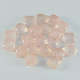 Rose Quartz 1PC Large 10x10 MM Square Cabochon Pink Luster semi Precious Precious Gemstone