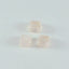 Rose Quartz 1PC Small 7x7 MM Square Cabochon Pink Sparkling semi Precious Loose Gemstone