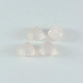 Rose Quartz 1PC Small 7x7 MM Triangle Cabochon Pink Genuine semi Precious Precious Gemstone