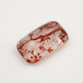 Red Strawberry Quartz 1PC Medium 7x14 MM Baguette Cabochon Red High-Quality semi Precious Precious Gemstone