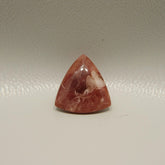 Red Strawberry Quartz 10PC Tiny 3x3 MM Triangle Cabochon Red Superior semi Precious Semi Precious Gemstone