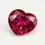Ruby (GF) 1PC Chunky 15x15 MM Heart Faceted Pink Superior Precious Gems