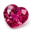 Ruby (GF) 1PC Chunky 16x16 MM Heart Faceted Pink Pure Precious Loose Gems