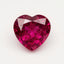 Ruby (GF) 1PC Small 8x8 MM Heart Faceted Pink Luster Precious Loose Gems
