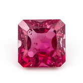 Ruby (GF) 1PC Chunky 15x15 MM Square Faceted Pink Superior Precious Gems