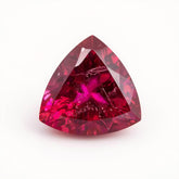 Ruby (GF) 1PC Chunky 15x15 MM Triangle Faceted Pink Superior Precious Gems