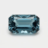 Schweizer Blautopas, 1 Stück, mittelgroß, 7 x 14 mm, Baguette-Facett, blau, hochwertige, lose Halbedelsteine