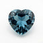Swiss Blue Topaz 1PC Large 10x10 MM Heart Faceted Blue Shine Semi Precious Loose Gems