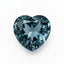 Swiss Blue Topaz 1PC Chunky 14x14 MM Heart Faceted Blue Genuine Semi Precious Loose Gems