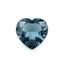 Swiss Blue Topaz 1PC Small 8x8 MM Heart Faceted Blue Luster Semi Precious Loose Gemstones