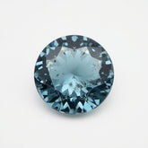 Swiss Blue Topaz 1PC Medium 9x9 MM Round Faceted Blue Lustrous Semi Precious Gems