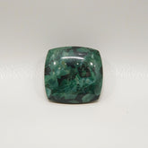 Serpentine 1PC Small 8x8 MM Cushion Cabochon Green Shine semi Precious Loose Gems