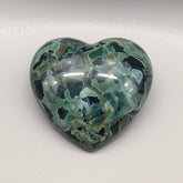 Serpentine 1PC Large 11x11 MM Heart Cabochon Green Luster semi Precious Precious Gemstone