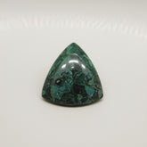 Serpentine 1PC Small 8x8 MM Triangle Cabochon Green Shine semi Precious Loose Gemstones