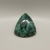 Serpentine 1PC Medium 9x9 MM Triangle Cabochon Green Fine semi Precious Semi Precious Gemstone