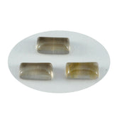 Smoky Quartz 1PC Medium 7x14 MM Baguette Cabochon Brown Pure semi Precious Precious Gemstone