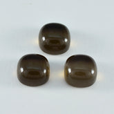 Smoky Quartz 1PC Large 10x10 MM Cushion Cabochon Brown Splendid semi Precious Gems