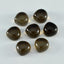 Smoky Quartz 1PC Tiny 6x6 MM Heart Cabochon Brown High Quality semi Precious Loose Gemstones