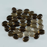 Smoky Quartz 1PC Tiny 5x7 MM Oval Cabochon Brown Genuine semi Precious Loose Gemstones