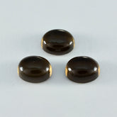 Smoky Quartz 1PC Small 6x9 MM Oval Cabochon Brown Pure semi Precious Precious Gemstone