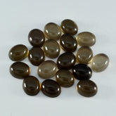 Smoky Quartz 1PC Medium 8x10 MM Oval Cabochon Brown Sparkling semi Precious Loose Gemstone