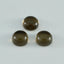 Smoky Quartz 1PC Large 10x10 MM Round Cabochon Brown Superior semi Precious Gems