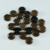 Smoky Quartz 1PC Small 8x8 MM Round Cabochon Brown Natural semi Precious Semi Precious Gemstone