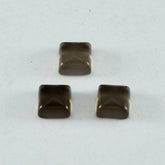 Smoky Quartz 1PC Large 10x10 MM Square Cabochon Brown High Quality semi Precious Precious Gemstone
