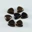 Smoky Quartz 1PC Large 10x10 MM Triangle Cabochon Brown Splendid semi Precious Loose Gemstone
