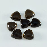 Smoky Quartz 1PC Large 10x10 MM Triangle Cabochon Brown Splendid semi Precious Loose Gemstone