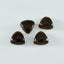Smoky Quartz 1PC Small 8x8 MM Triangle Cabochon Brown Sparkling semi Precious Gems