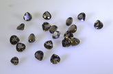 Smoky Quartz 10PC Tiny 5x5 MM Heart Faceted Brown Sparkling Semi Precious Loose Gemstone