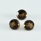 Smoky Quartz 1PC Large 12x12 MM Round Faceted Brown High Quality Semi Precious Loose Gems
