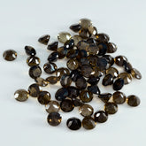 Smoky Quartz 10PC Tiny 3x3 MM Round Faceted Brown Fiery Semi Precious Gems