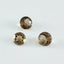 Smoky Quartz 1PC Small 7x7 MM Round Faceted Brown Splendid Semi Precious Gems