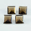 Smoky Quartz 1PC Chunky 13x13 MM Square Faceted Brown Natural Semi Precious Loose Gemstone