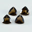 Smoky Quartz 1PC Large 10x10 MM Triangle Faceted Brown Shine Semi Precious Loose Gemstones