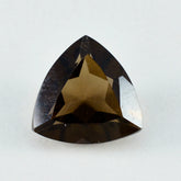 Smoky Quartz 1PC Chunky 14x14 MM Triangle Faceted Brown Genuine Semi Precious Loose Gemstones