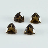 Smoky Quartz 1PC Small 7x7 MM Triangle Faceted Brown Splendid Semi Precious Gems