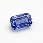 Tanzanite 1PC Large 10x12 MM Emerald Faceted Blue Fiery Semi Precious Gems