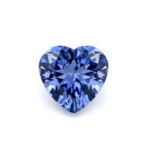 Tanzanite 1PC Tiny 6x6 MM Heart Faceted Blue Polished Semi Precious Loose Gemstones