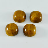 Tiger Eye 1PC Large 10x10 MM Cushion Cabochon Brown Fine semi Precious Gems