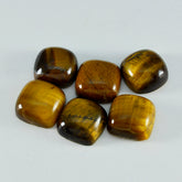 Tigerauge 1 STK Groß 11x11 MM Kissen Cabochon Braun Hochwertige Halbedelsteine Lose Edelsteine