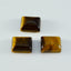 Tiger Eye 1PC Medium 7x10 MM Emerald Cabochon Brown Splendid semi Precious Loose Gemstone