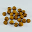 Tiger Eye 10PC Tiny 3x3 MM Heart Cabochon Brown Natural semi Precious Gems