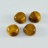 Tiger Eye 1PC Tiny 6x6 MM Heart Cabochon Brown Pure semi Precious Loose Gemstones